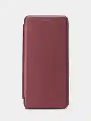 Багровый чехол-книжка для Tecno Spark Go 2023 / Infinix Smart 7 / Smart 7 Plus / Tecno Pop 7 Pro