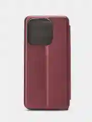 Багровый чехол-книжка для Tecno Spark Go 2023 / Infinix Smart 7 / Smart 7 Plus / Tecno Pop 7 Pro