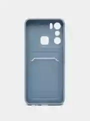 Синий меланж силиконовый чехол для Infinix Hot 20i (Инфиникс Хот 20ай)