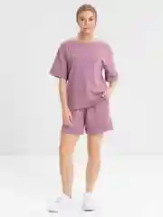 Мятный костюм женский, оверсайз: футболка, шорты