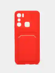 Красный силиконовый чехол для Infinix Hot 20i (Инфиникс Хот 20ай)