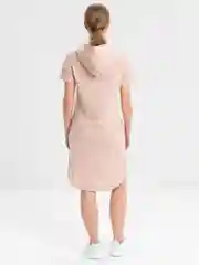 Карамельный платье женское домашнее с капюшоном,  хлопок
