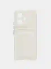 Белый чехол Realme 10 Pro+ 5G 10 Pro Plus 5G Реалми 10 Про Плюс, с карманом для карт, прозрачный