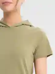 Мятный платье женское домашнее с капюшоном,  хлопок