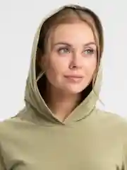 Мятный платье женское домашнее с капюшоном,  хлопок