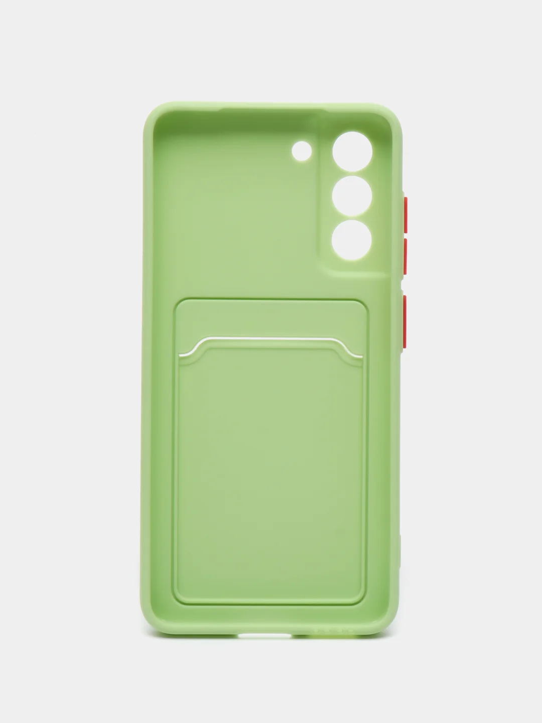 Зеленый чехол для Samsung Galaxy S21 FE, S21FE (Самсунг Галакси С21 ФЕ, С21ФЕ), силиконовый