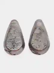 Серый металлик груз, грузило "Капля плоская", для рыбалки, с ушком и скользящий, 2-4 штуки, веса 40-100 г