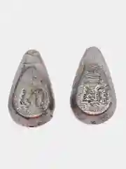 Серый металлик груз, грузило "Капля плоская", для рыбалки, с ушком и скользящий, 2-4 штуки, веса 40-100 г
