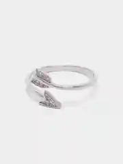 Серебряный открытое кольцо "Стрела", женское украшение на палец