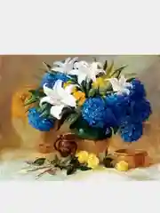 Тёмно-бирюзовый алмазная мозаика, картина из страз, без подрамника, 45 x 55
