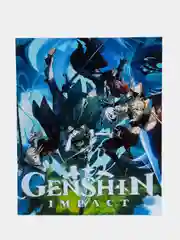 Тетрадь в клетку по игре "Genshin Impact"