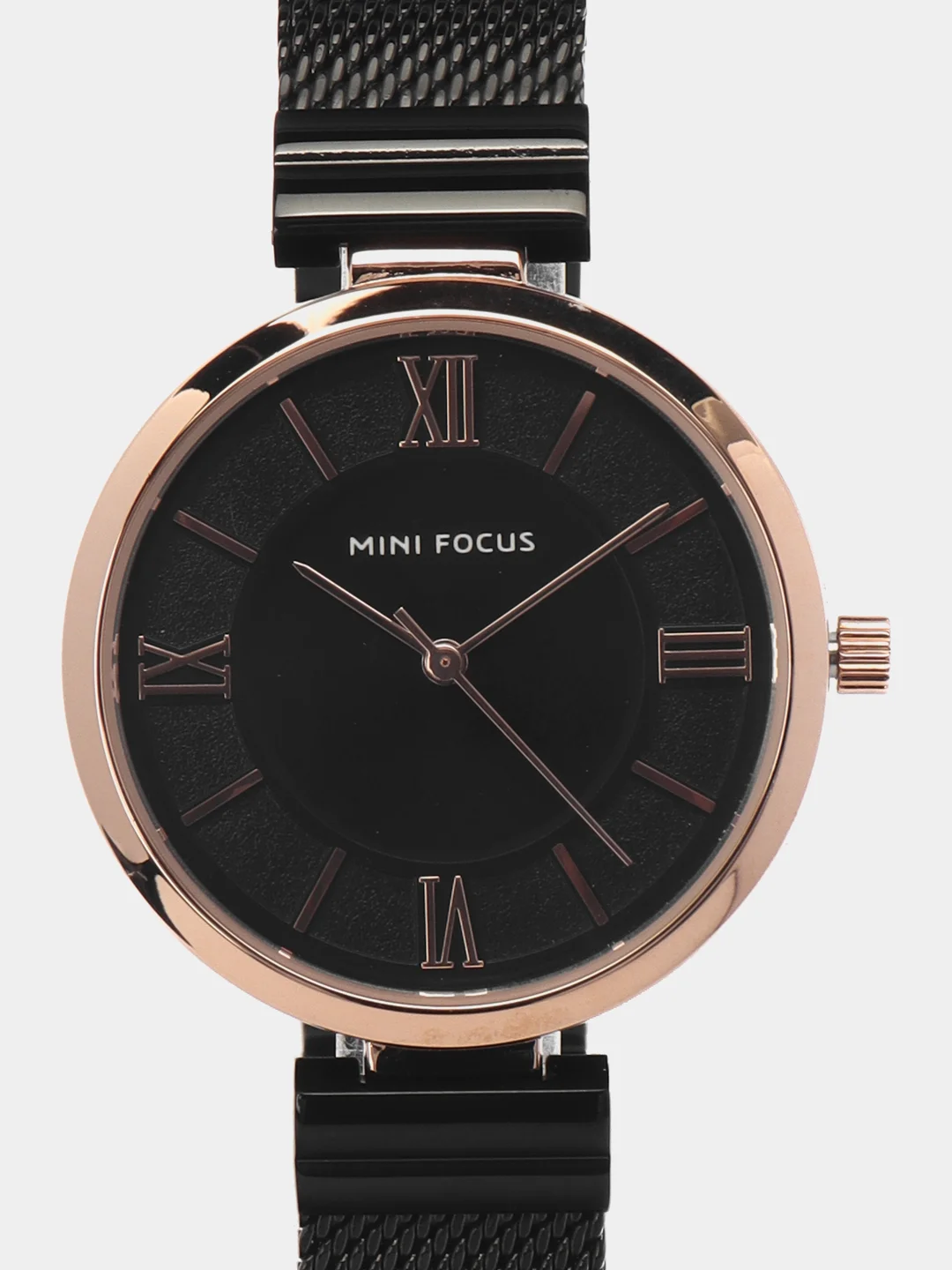 Черный женские наручные часы Mini Focus MF0272L, в подарочной упаковке