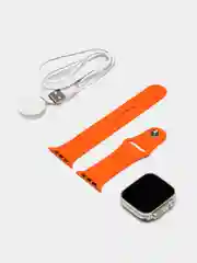 Оранжевый умные смарт-часы, фитнес браслет, трекер Smart Watch S8, беспроводная зарядка
