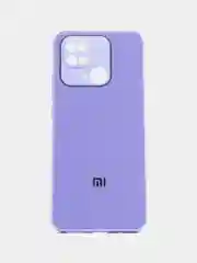 Сиреневый чехол на Xiaomi Redmi 10C Poco C40 (Сяоми Редми 10С Поко С40), пластиковый, под стекло