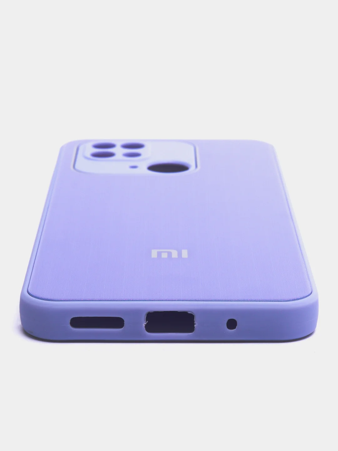 Сиреневый чехол на Xiaomi Redmi 10C Poco C40 (Сяоми Редми 10С Поко С40), пластиковый, под стекло