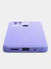 Сиреневый чехол на Xiaomi Redmi 10C Poco C40 (Сяоми Редми 10С Поко С40), пластиковый, под стекло