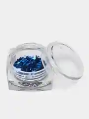 Индиго блестки для декора ногтей