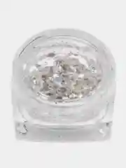 Серый меланж блестки для декора ногтей