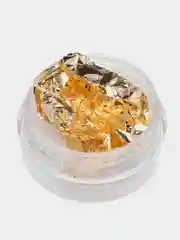 Золотистый хаки блестки для декора ногтей