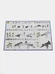 Тёмно-серый конструктор для мальчиков