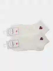 Фиолетовый носки женские с сердечком, 2 пары