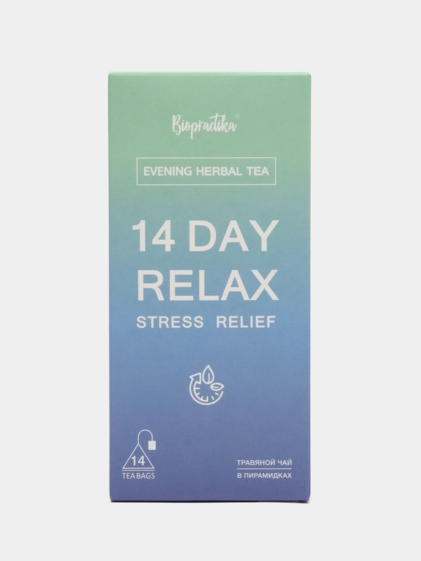 Чай травяной Biopractika 14 day Relax здоровый сон, 42 гр