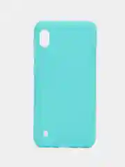 Голубой однотонный силиконовый чехол Samsung A22 A31 A70 A10 A30 A41 M62 S9+ S10 S20 Ultra