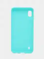 Голубой однотонный силиконовый чехол Samsung A22 A31 A70 A10 A30 A41 M62 S9+ S10 S20 Ultra