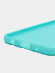 Голубой однотонный силиконовый чехол Samsung A22 A31 A70 A10 A30 A41 M62 S9+ S10 S20 Ultra