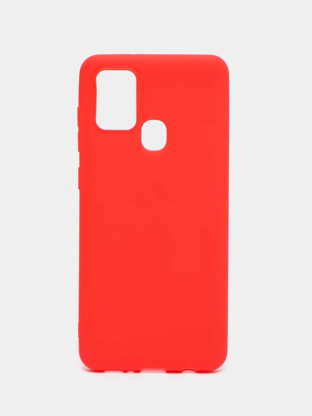 Красный однотонный силиконовый чехол Samsung A22 A31 A70 A10 A30 A41 M62 S9+ S10 S20 Ultra