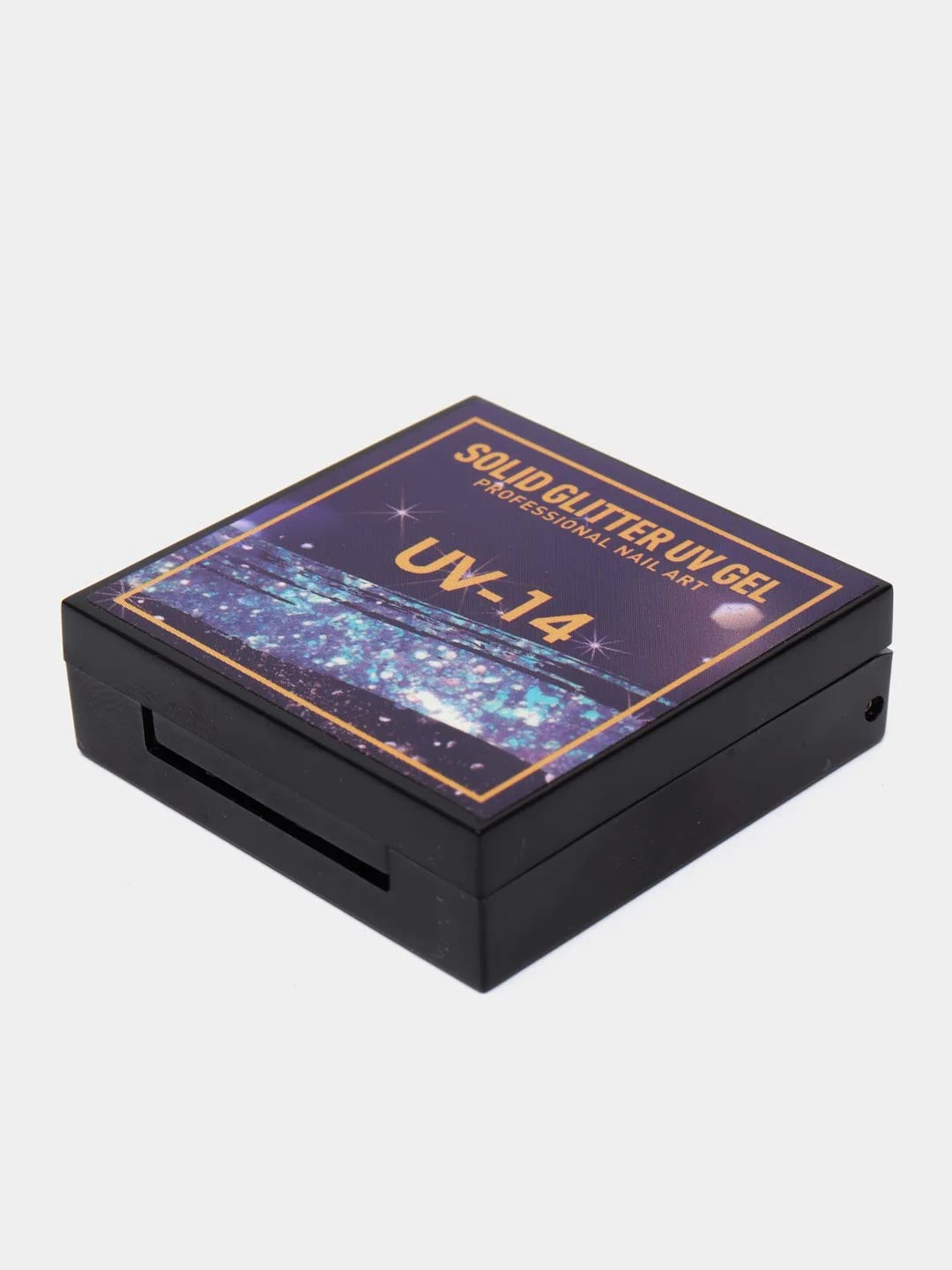 Фиолетовый uv/led, твердый блестящий гель-глиттер, для дизайна ногтей, гель-лак для ногтей