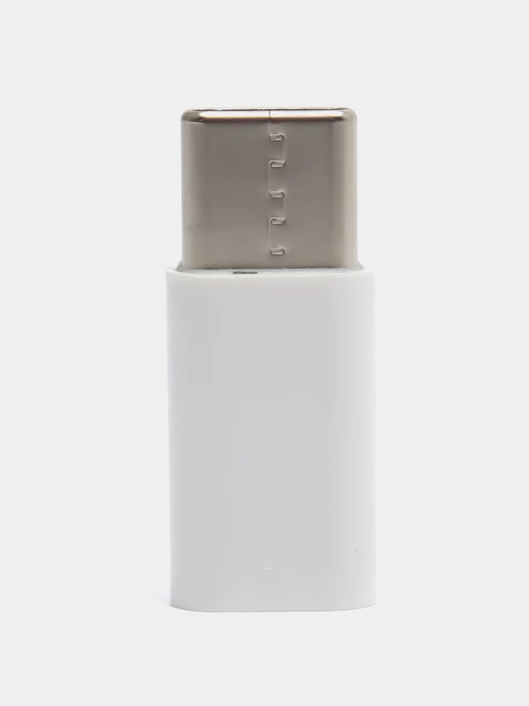 Белый переходник Micro-USB to Type-C OTG 2.0А Оригинал