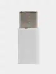 Белый переходник Micro-USB to Type-C OTG 2.0А Оригинал