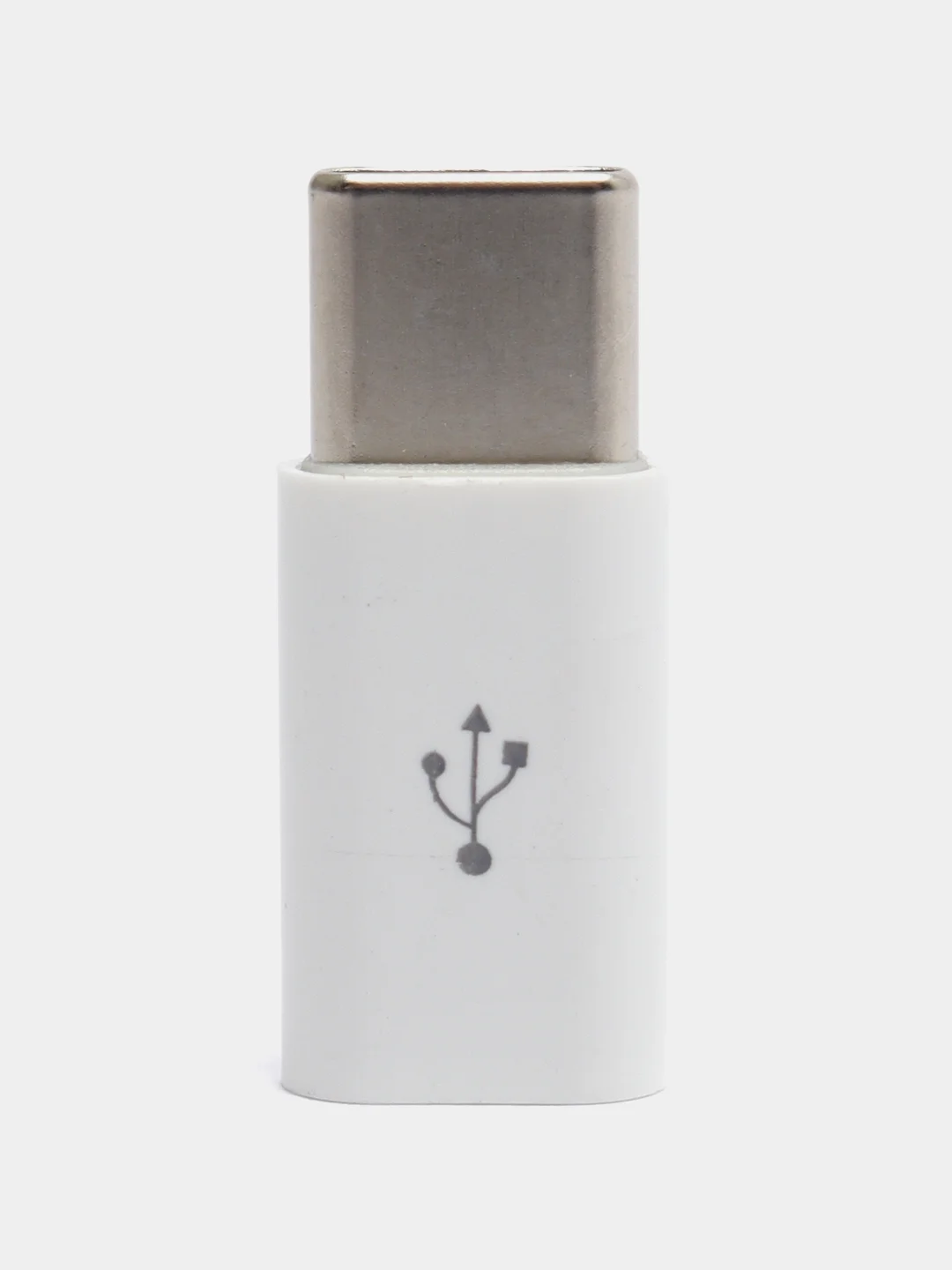 Белый переходник Micro-USB to Type-C OTG 2.0А Оригинал