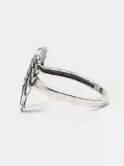 Белый серьги, серебро, каффы