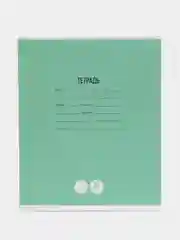 Бирюзовый тетрадь, 24 л, клетка, "Однотонная. Школьная"