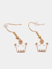 Сережки женские с подвеской, в форме короны
