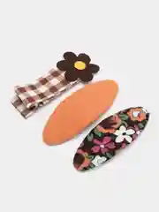 Коралловый набор детских заколок-зажимов для волос с разными украшениями на выбор