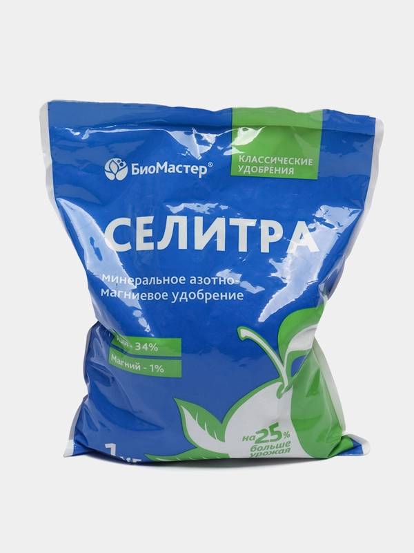 Минеральное азотно-магниевое удобрение Селитра, 1 кг, БиоМастер