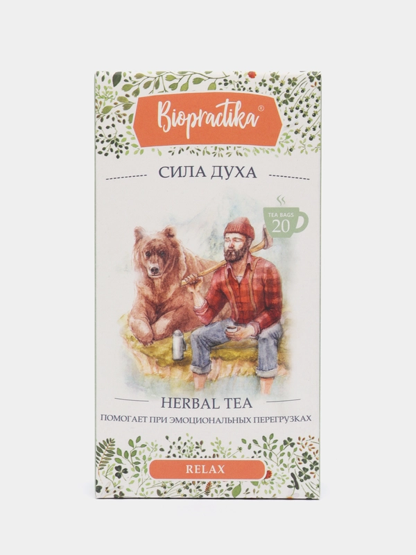 Чай травяной Biopractikа Сила духа, 40 гр