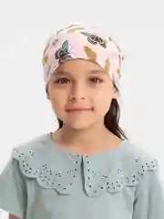 Пудровый косынка на резинке
