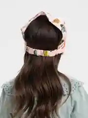 Пудровый косынка на резинке
