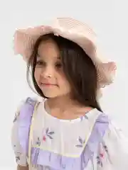 Пудровый шляпа и детская сумка