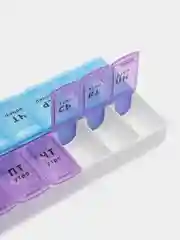Фиолетовый таблетница на неделю 7 дней, контейнер для лекарств, органайзер для хранения таблеток