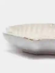 Белый гипсовый поднос для декора "Морская ракушка"