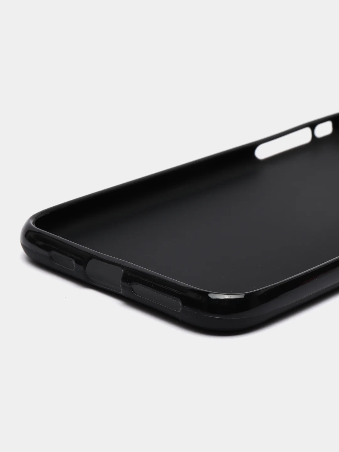 Черный чехол для iPhone 11 Pro Max, матовый, с глянцевым ободком