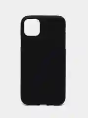 Черный чехол для iPhone 11 Pro Max, матовый, с глянцевым ободком