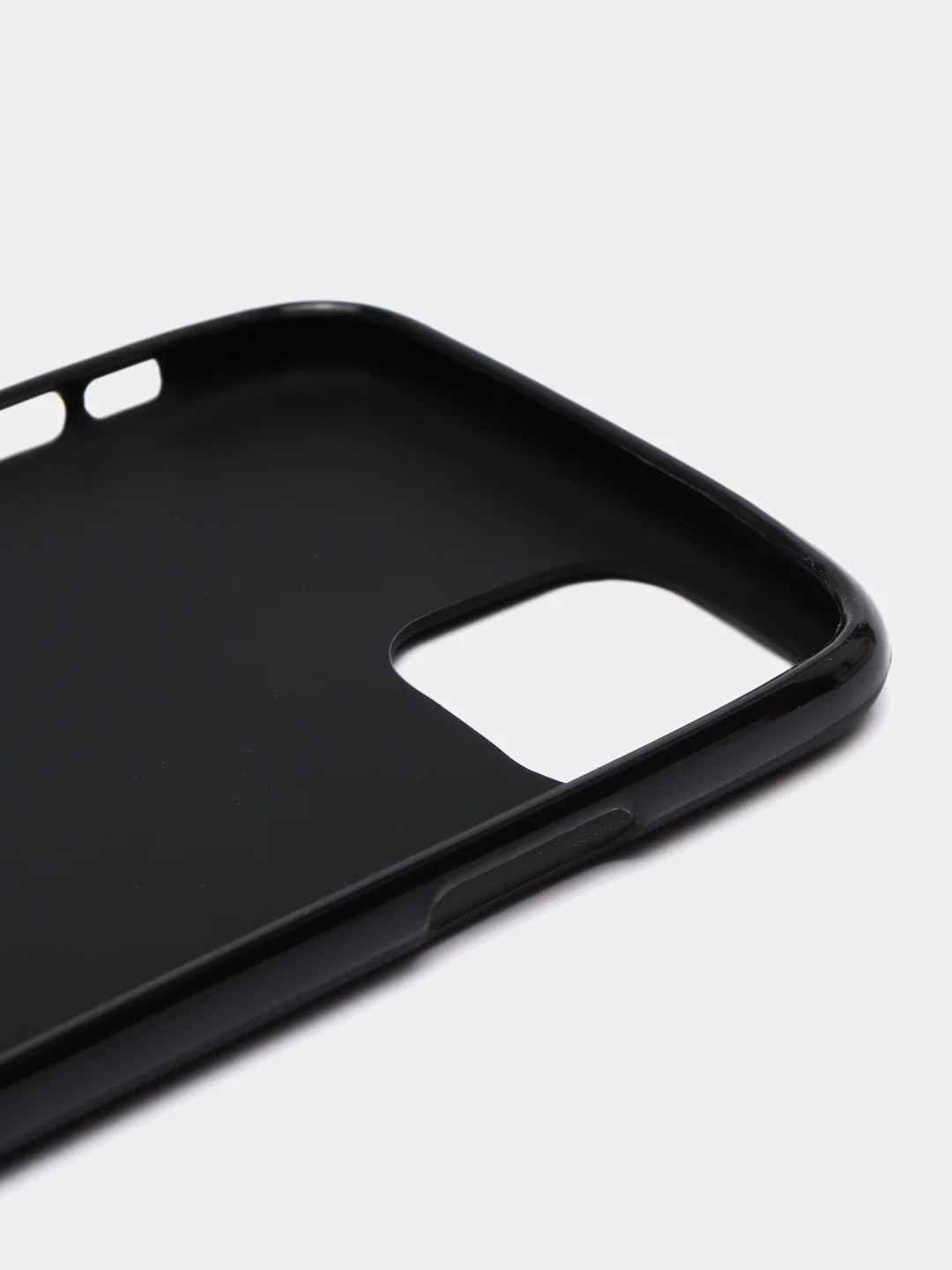 Черный чехол для iPhone 11 Pro Max, матовый, с глянцевым ободком