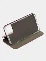 Бордовый чехол-книжка для iPhone 13, экокожа