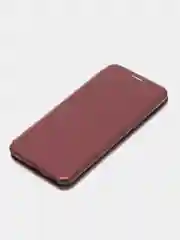 Бордовый чехол-книжка для Huawei nova 8, экокожа